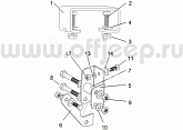 Кронштейн для переноса задней тяги панара Jeep Wrangler JK при лифте 2-4 дюйма